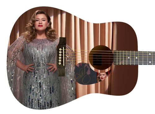 Kelly Clarkson Autographed Signed Acoustic Custom Photo Guitar ACOA