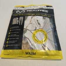 RealTree Kids - Base Layer Top and Pants Set - SMALL, off white w/ Xtra camo