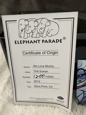 Elephant Parade We Love Mosha Figure. 1200 of 10.000
