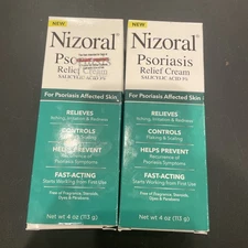 2 pack- Nizoral Psoriasis Relief Cream 4 Fl Oz  Exp 07/2026+