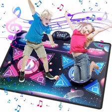 Tanzmatte LED Musikmatte Doppelt Tanzpad für Kinder Mädchen Jungen Spielteppich