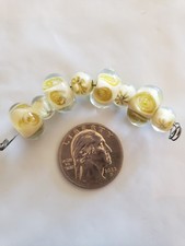 Lampwork Glass Beads Lot Of 8 Pc