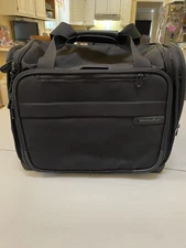 Briggs & Riley Baseline 2 Wheel Cabin Bag Black Rolling Luggage Suitcase U116-4