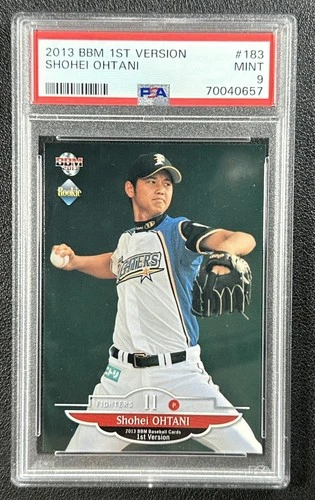 SHOHEI OHTANI PSA 9 2013 BBM 1ST VERSION #183 ROOKIE CARD RC MINT JAPAN DODGERS
