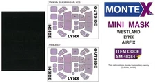 Montex 1/48 WESTLAND LYNX CANOPY PAINT MASK Airfix