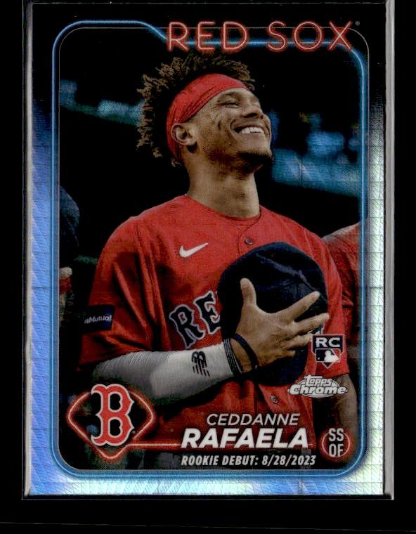 2024 Topps Chrome Update #USC44 Ceddanne Rafaela Rookie Prism Boston Red Sox