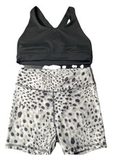 DSG Girls' 3" Momentum Shortie and sport top Activewear set size Large 14