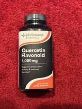 READ Exp12/24 Life Seasons Quercetin Flavanoid 1,000 mg 60 Caps