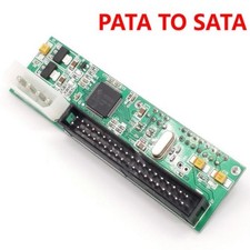 SATA To Pata IDE Converter Adapter Plug Play 7 15 Pin 3.5/2.5 Sata HDD .qhk