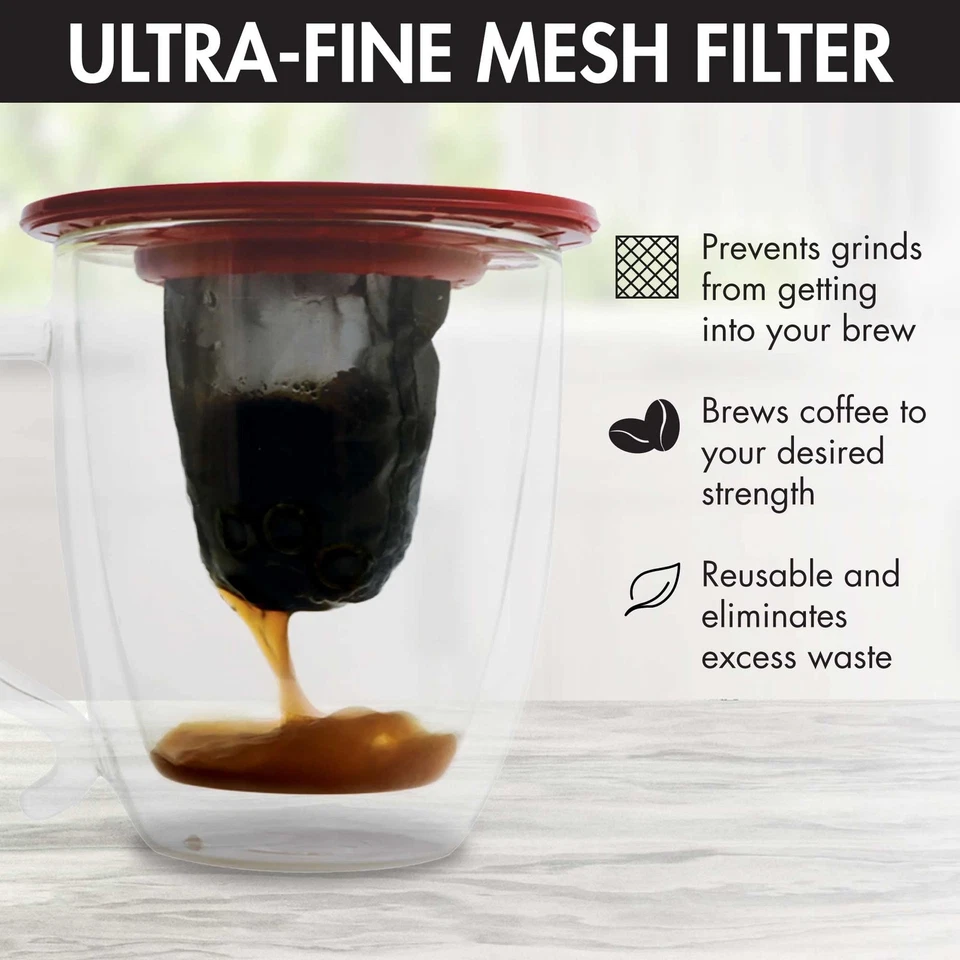 Primula Brew Buddy Portable Pour Over, Reusable Fine Mesh Filter, Dishwasher - Image 4 of 4
