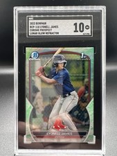 2023 Topps Bowman Chrome - Lyonell James #BCP-118 1st Bowman Lunar Glow SGC 10