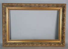 Cadre style ancien 53x36 cm feuillure 43x26 cm bois stuc doré Très bel état C987