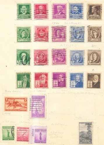 Collection of USA Stamps as per scan. Unchecked  (745)