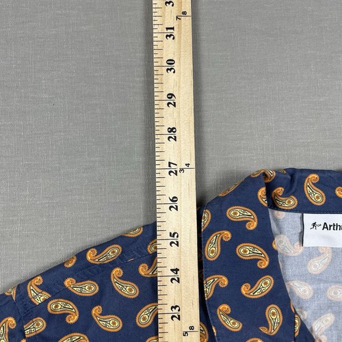 Rowing Blazers X Arthur Ashe Shirt Mens Large Paisley Short Sleeve Button Down - Picture 10 of 11