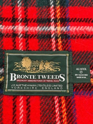 Tapis De Voyage Bronte Tweeds - 100% Laine - Tartan Vert/rouge - 50x42 Cm