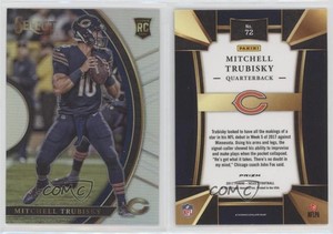 2017 Panini Select Concourse Silver Prizm Mitchell Trubisky #72 Rookie RC