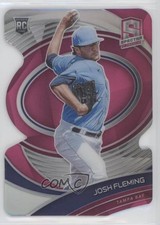2021 Panini Spectra Rookies Neon Pink Prizm Die-Cut 30/35 Josh Fleming #162 g9j