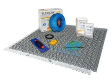 ARDEX FLEXBONE Electric Radiant Floor Heating Kit - Cable, Membrane, Thermostat
