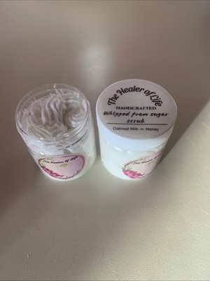The Healer of Life Handcrafted Sugar Scrub - Oatmeal Milk & Honey 4oz