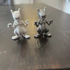 1999 Pokemon Tomy Vintage Mewtwo Figure And Metal Mewtwo