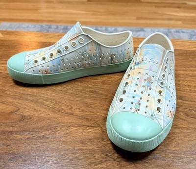 Native Shoes Jefferson Mint Tropical Beach Print Slip-On Shoes M6/W8 RARE   ️