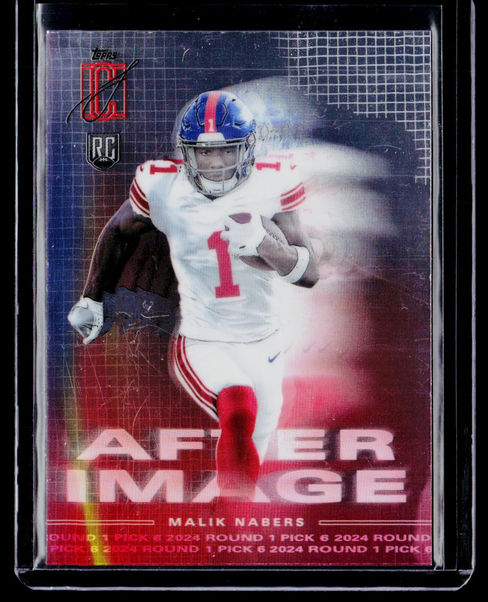 Malik Nabers 2024 Topps Signature Class After Image #AI-11 New York Giants