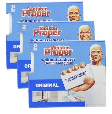 Meister Proper Schmutzradierer (6er Pack) Original, Radierschwamm