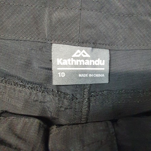 Kathmandu Trekking Shorts Women Size 10 Pockets Polyester Black Length 63 cm - Picture 5 of 6