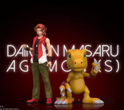 Daimon Masaru Agumon Resin T1 Studio Statue Digmon Collectibles Presale 13.5cm