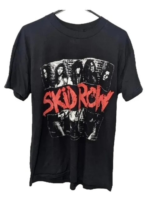 FILA T shirt concerto SKID ROW VINTAGE 89 taglia grande grandi fasce capelli rock Sebastian Bach