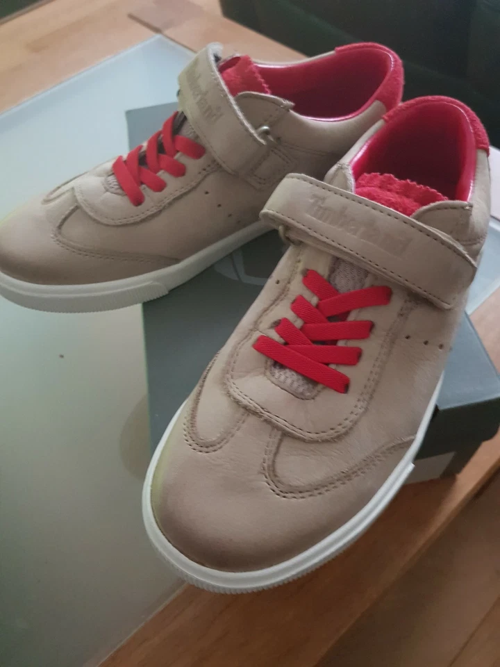 Timberland Juniors Gr. 36 brauner Lederhalbschuh " Neu " Klettverschluß - Bild 4 von 4