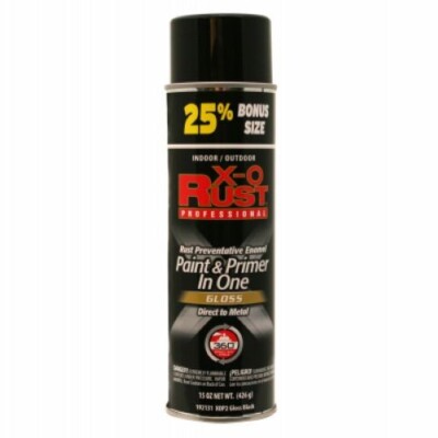 X-O Rust XOP2-15OZ  15 oz Can of Professional Anti-Rust Metal Black Spray Primer
