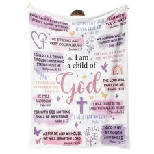 Christian Gifts for Women - I Am A Child of God Blankets - Religious Gifts fo...