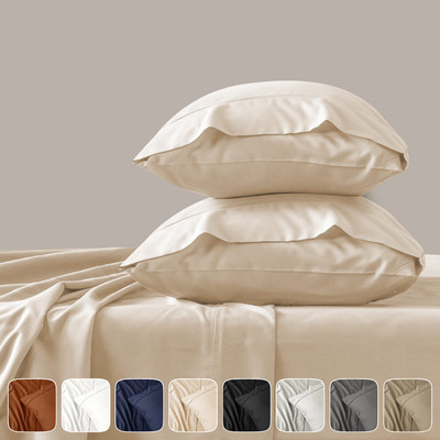 1800 Series 4 Piece Bed Sheet Set Hotel Luxury Ultra Soft Deep Pocket Sheets Set