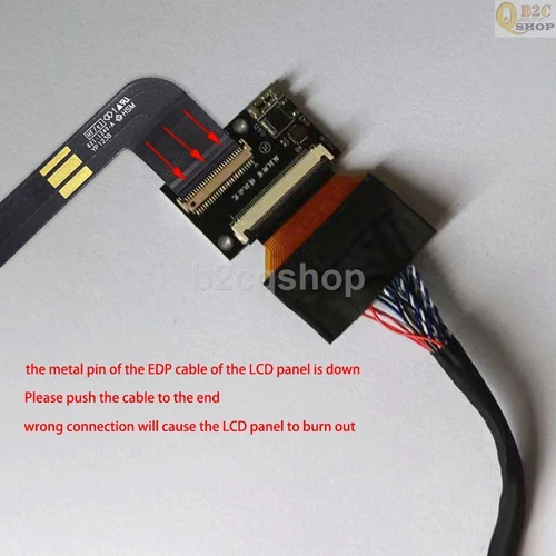 LCD monitor controller board kit 9.7" EDP converter shell for ipad 3/4 panel - Bild 4 von 10