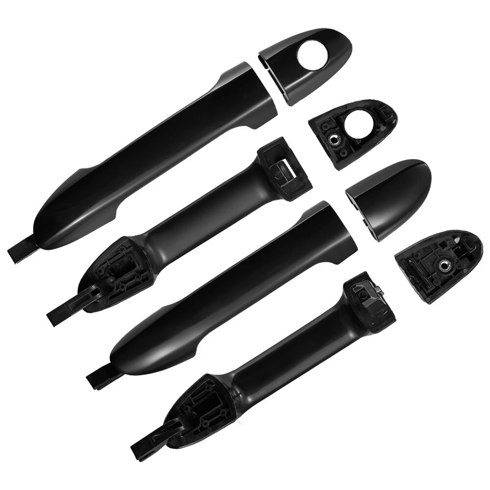 4PC For 2004-2009 Kia Spectra Exterior Front & Rear Right Left Side Door Handle Foto 2 de 4