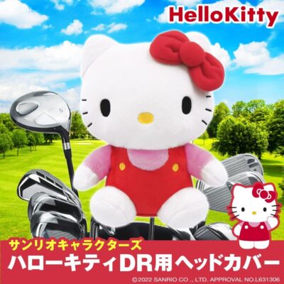New Golf Head Cover Hello Kitty pink Head cover for driver DR