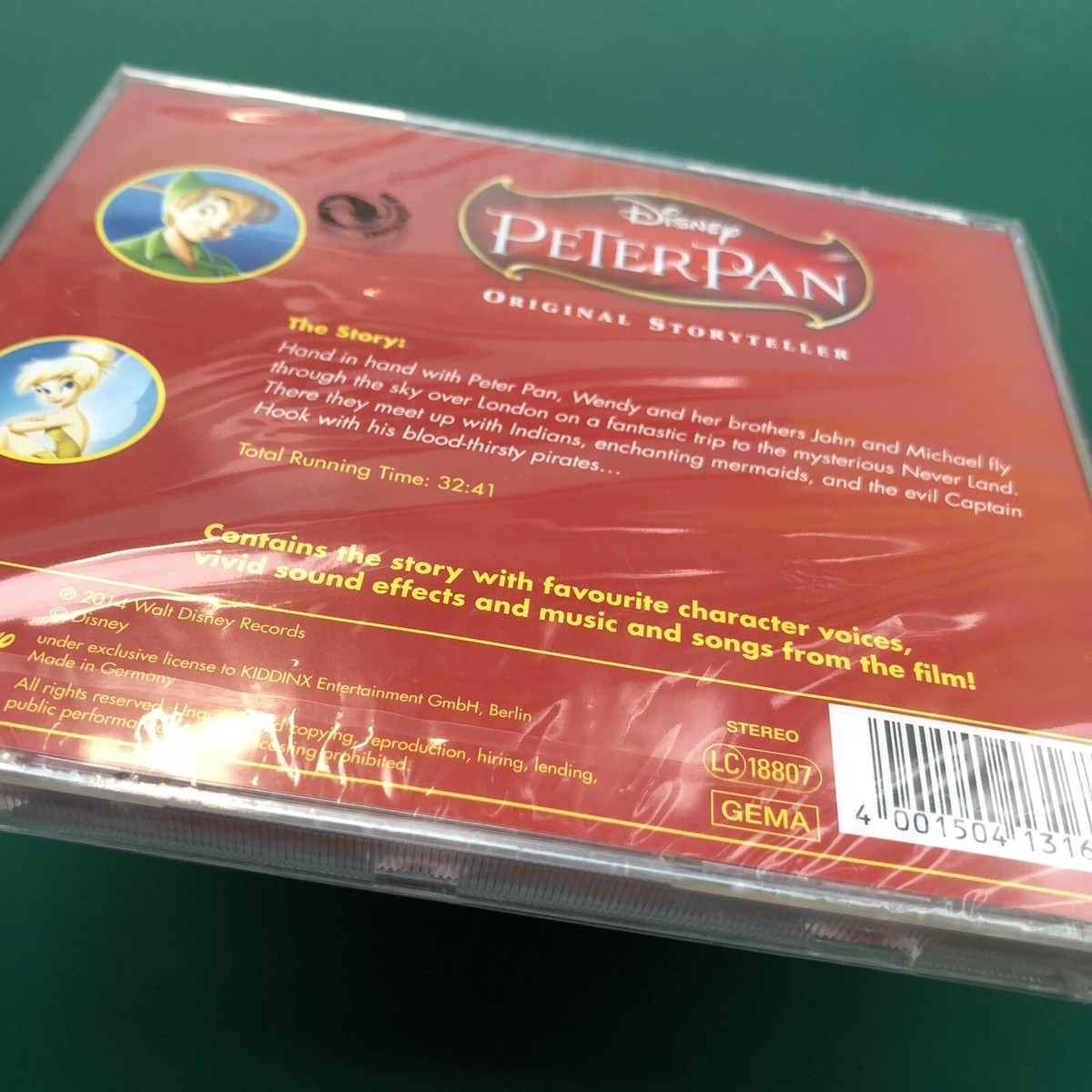 Walt Disney Peter Pan Original Storyteller CD Childrens