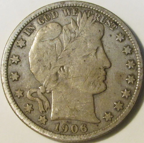 1906-D Barber Silver Half in SAFLIP® - Fine