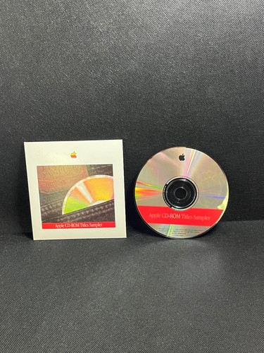 Rare, Vintage 1992 Apple Computer CD-ROM Titles Sampler, used, in paper case - Picture 2 of 5