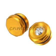 2xFront Fork Cap Bolt For Kawasaki ZX400 Ninja ZX-4RR ZX-4R 2023-2024 ZX400 2025