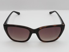 GUESS GU 7593 SQUARE SUNGLASSES BROWN TORTOISE 54-18-145 USED