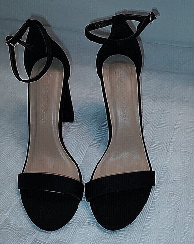 Wild Diva Lounge Dress Black high heels Sandals Size 9 womens - Picture 1 of 11