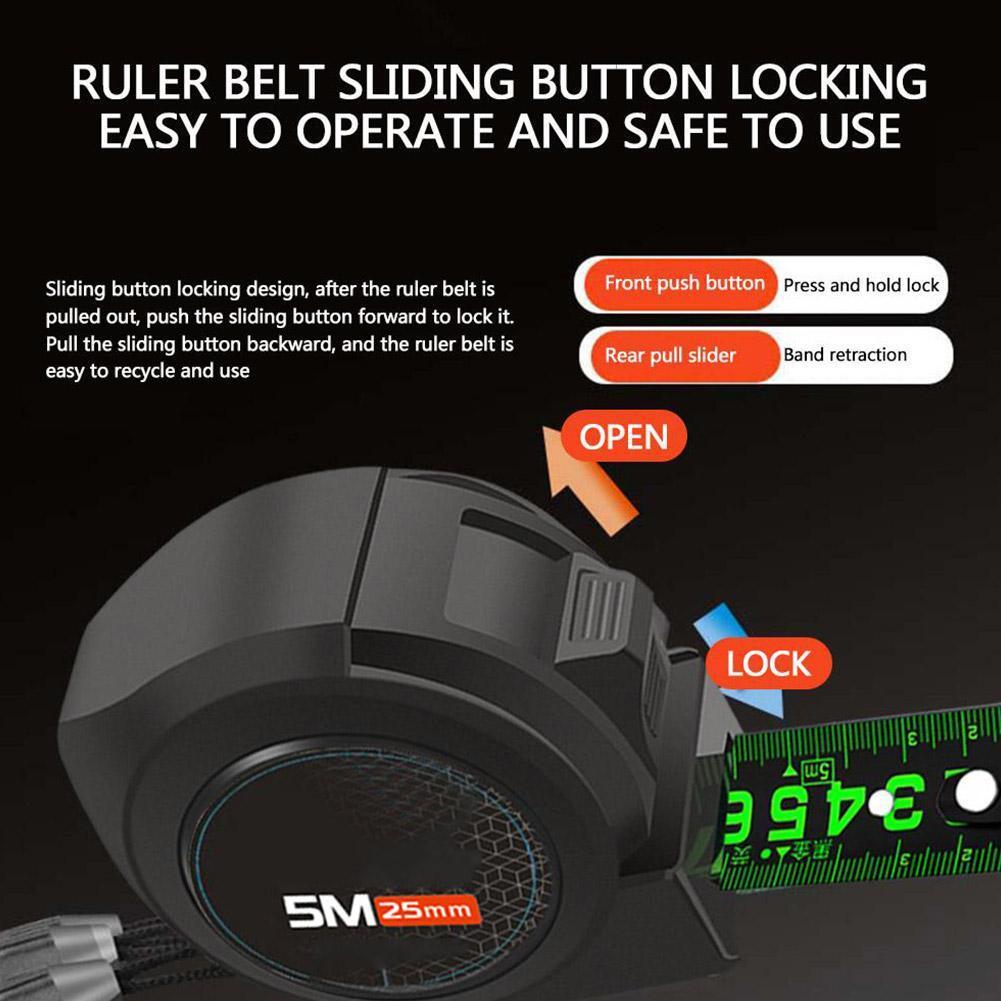 Fluorescent Steel Tape Measure 5/7.5/10m Easy To Read OFF -50% V8G7