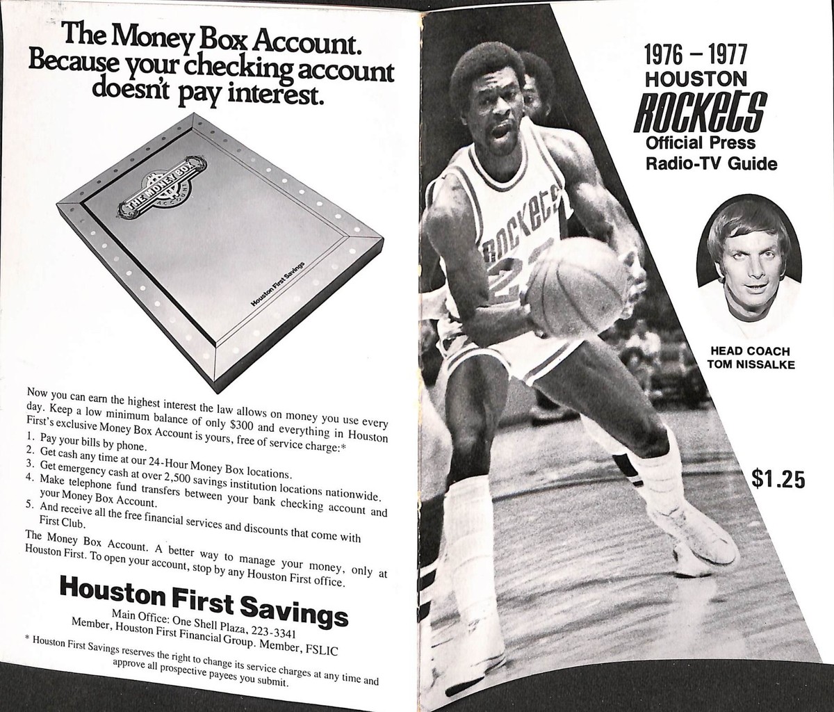 Calvin Murphy 1976 Rockets Jersey 1976-1977 HOUSTON ROCKETS PRESS