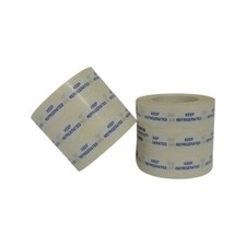 1 Roll of 1000 Labels .5"x.75" Small Oval KEEP REFRIGERATED Food Stickers