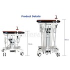 ETERFANT Dental Adjustable Unit System Mobile Delivery Cart Treatment 4Hole US — photo 4