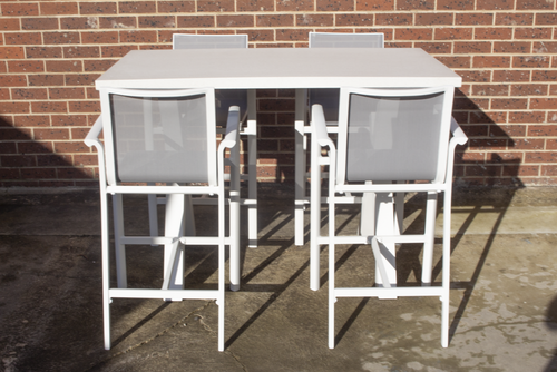 Sorrento Outdoor Bar Setting - 1450mm Concrete top with 4 matching stools - Picture 7 of 12