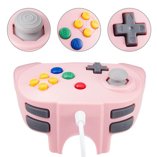 Mando con cable Joystick Gamepad para consola de videojuegos Nintendo 64 sistema N64 - Imagen 59 de 80