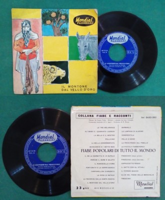 7''45 Runden CESARINO Il Montone Dal Vello D'oro (Teil 1 und 2) Keine Musikgeschichten 1961